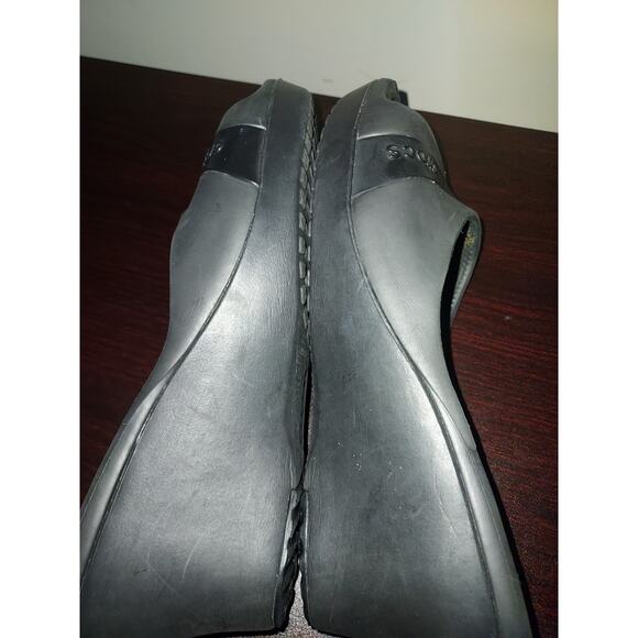 Crocs Wedge Sandals sz 9 Women's Sassari Open Toe Slip Ons Summer Black - Picture 9 of 13